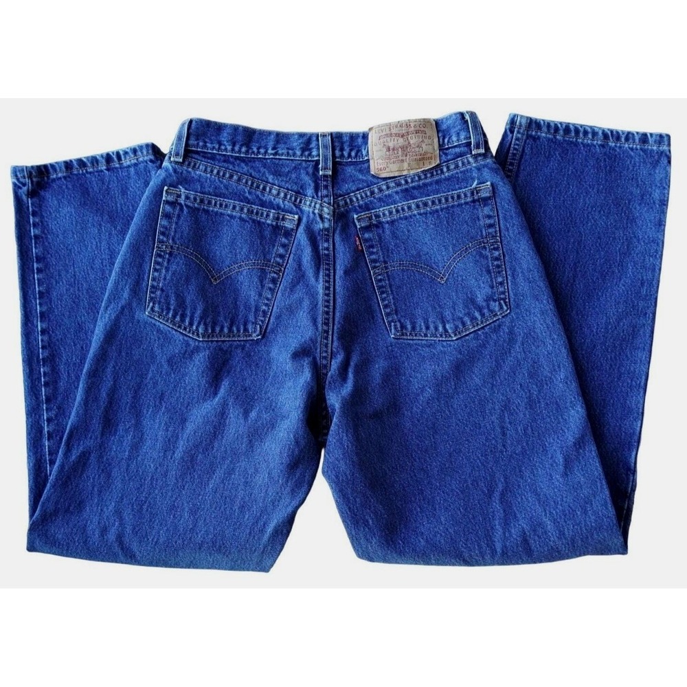 Levi's 560 Loose Fit Straight Leg Jeans‎ Women 10 Short Blue Vintage USA Made